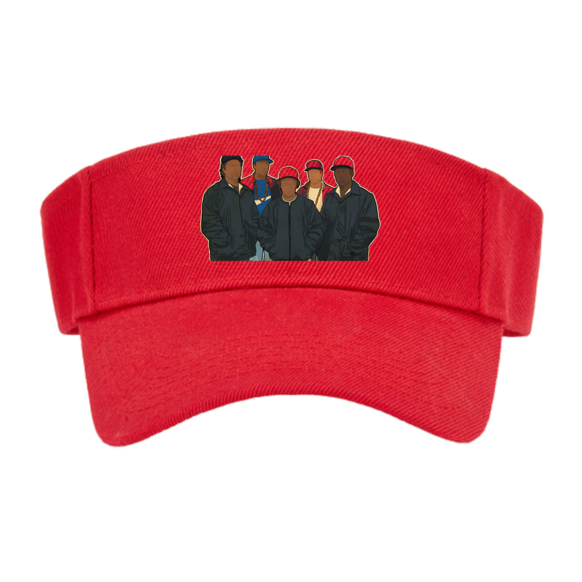 N.W.A. Members in Classic Hip-Hop Attire -  Visor cap