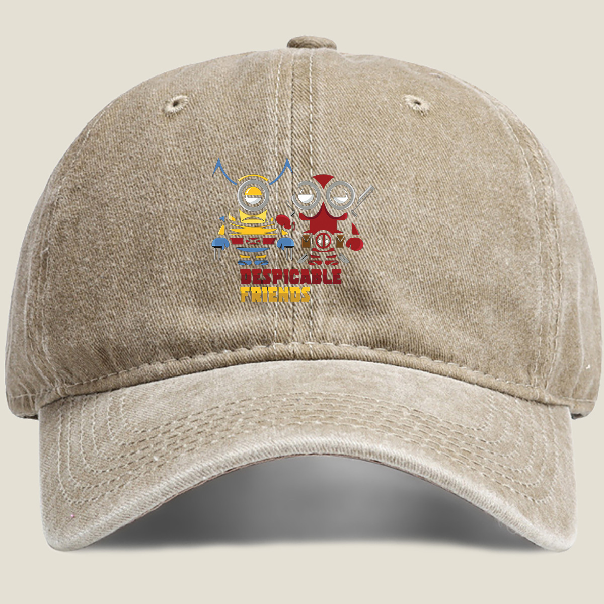 Despicable Friends: Minion & Deadpool - Washed Denim - Baseball Cap