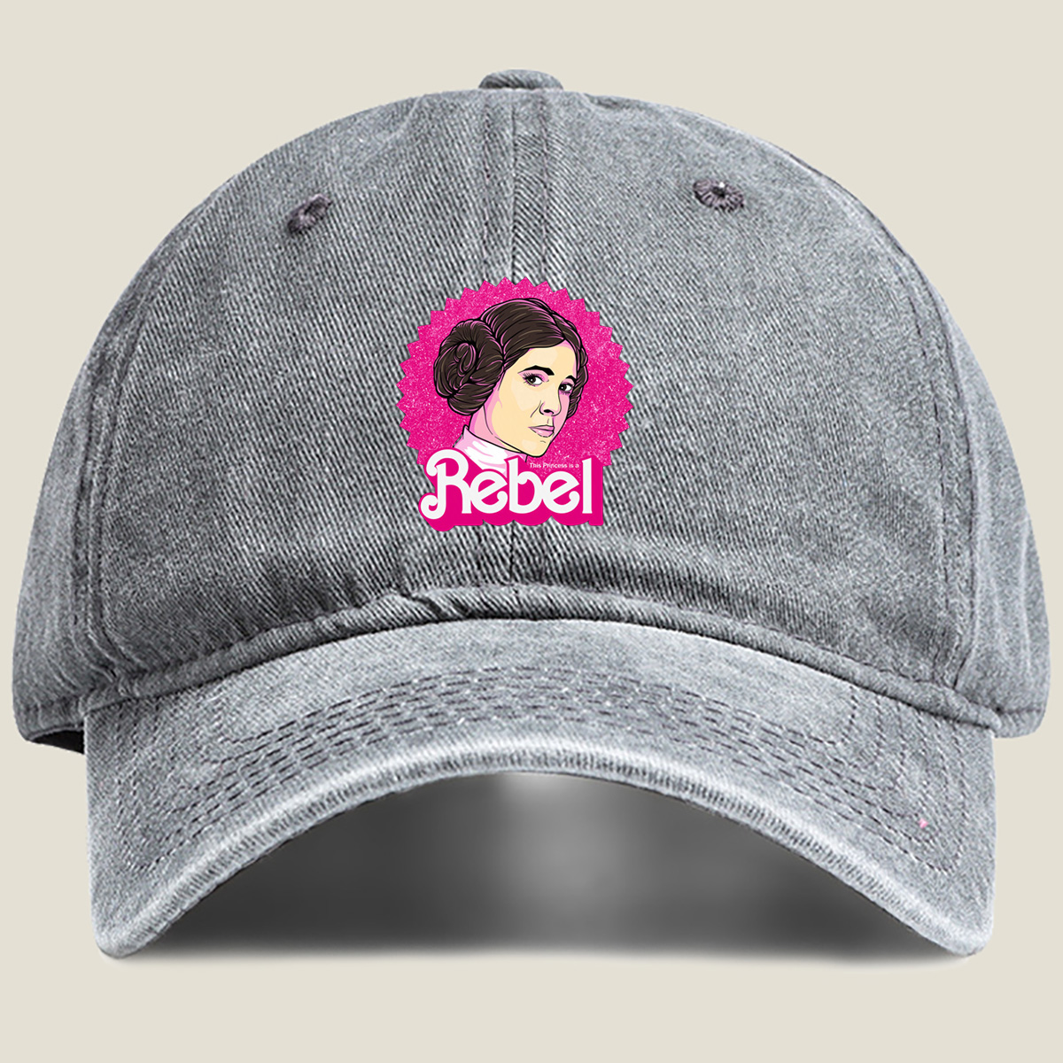 Princess Leia Rebel - Washed Denim - Baseball Cap