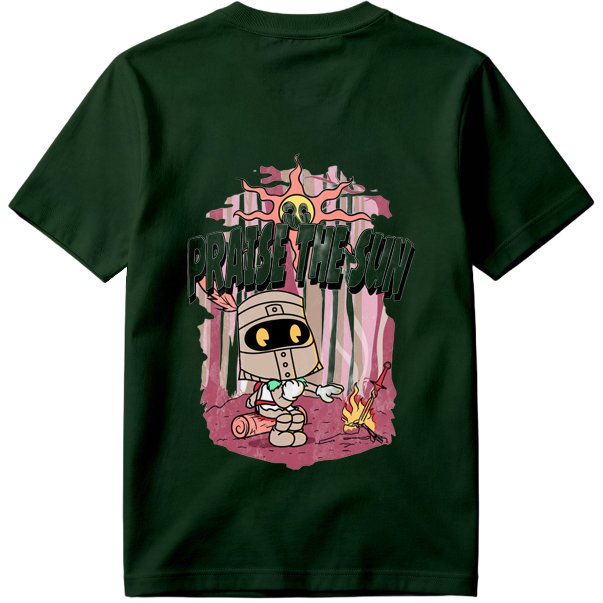 Praise the Sun - Knight and Sun Character Art - Tee