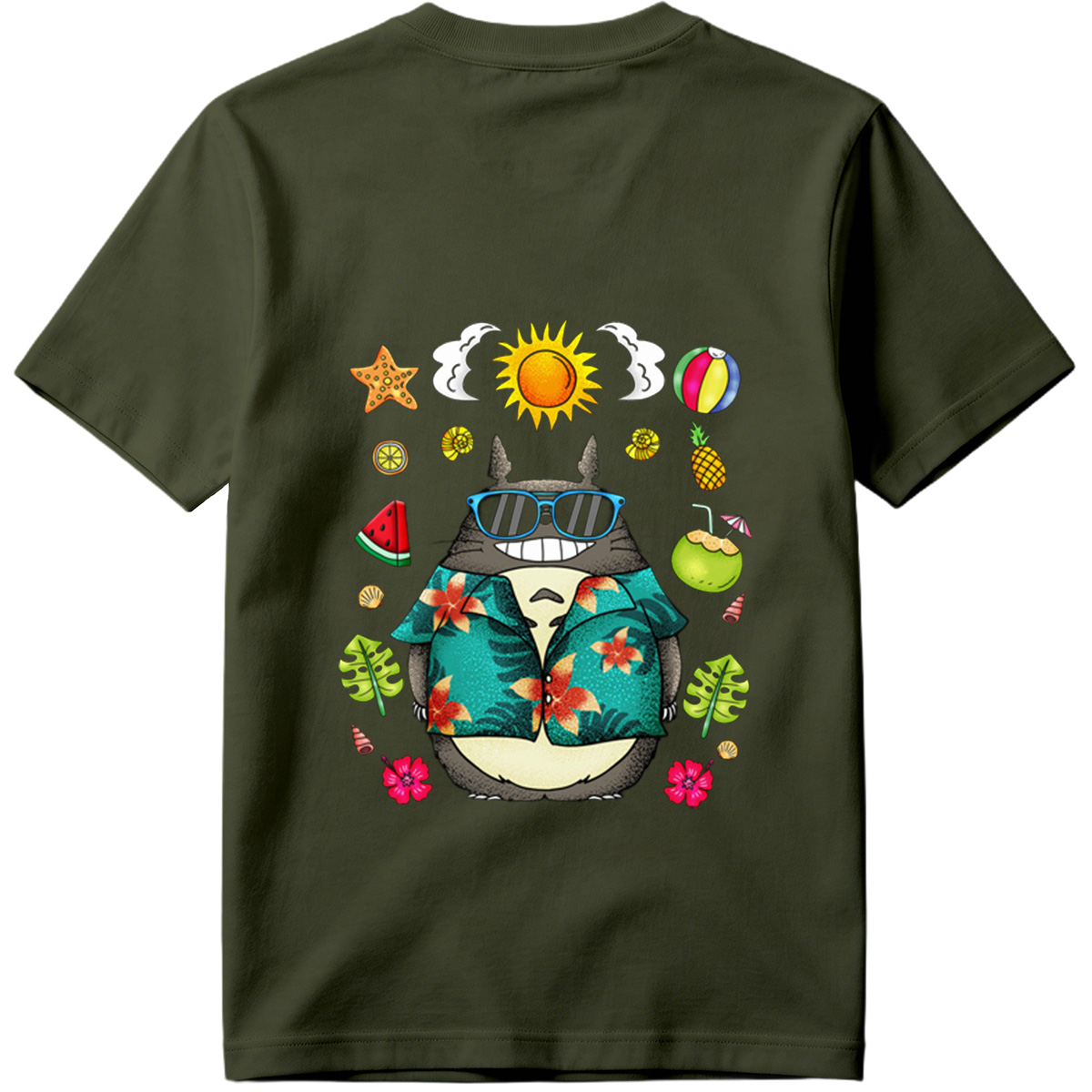 Totoro in Tropical Vibes - Tee