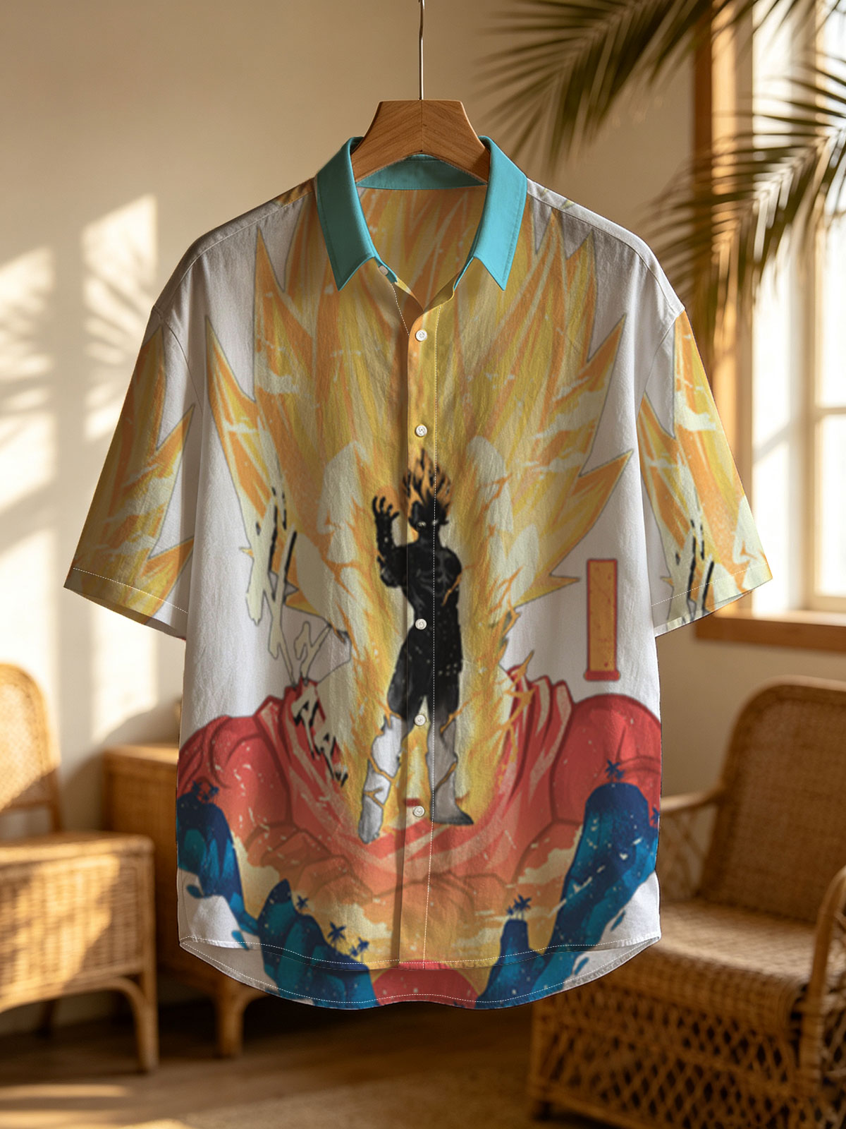 Super Saiyan Transformation: Dragon Ball Z Character in Radiant Aura -  Shirt