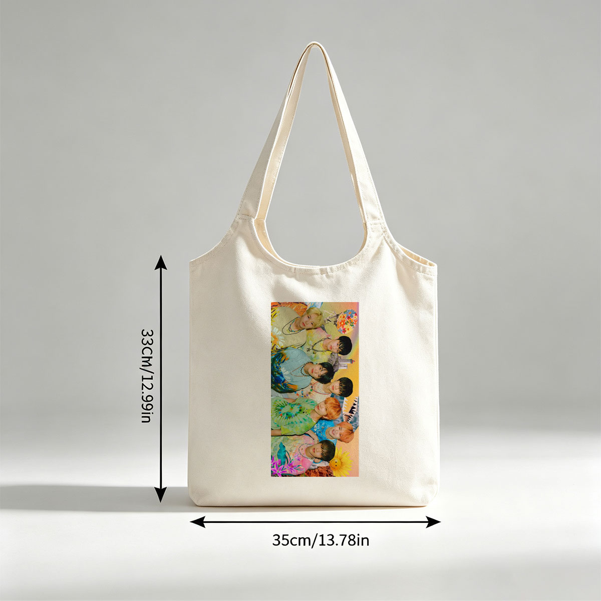 NCT Dream Summer Vibes Colorful Tie-Dye Fashion Group Portrait - Canvas shoulder bags/