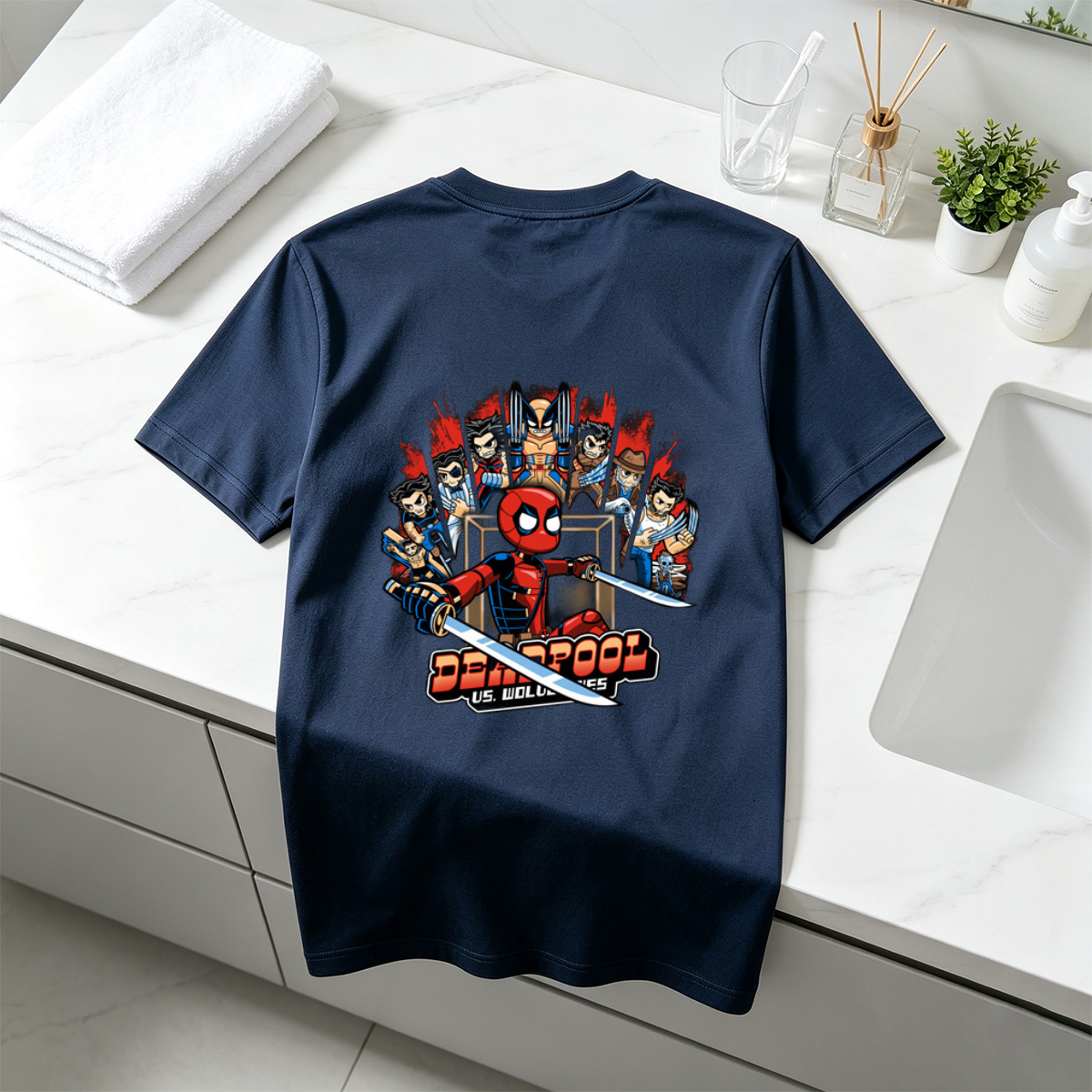 Deadpool vs. Wolverines - Tee