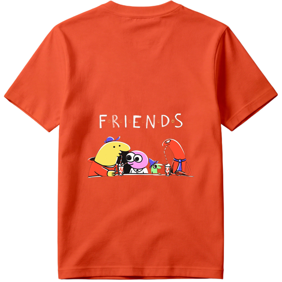 Friends: The Animated Characters Enjoying Drinks Together - Tee