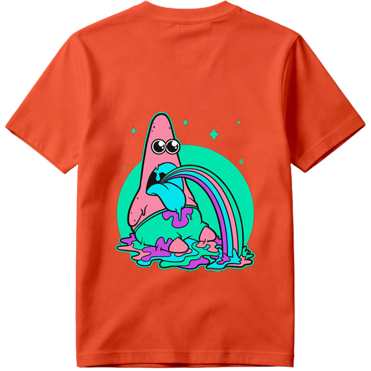 Patrick Star Rainbow Vomit - Tee
