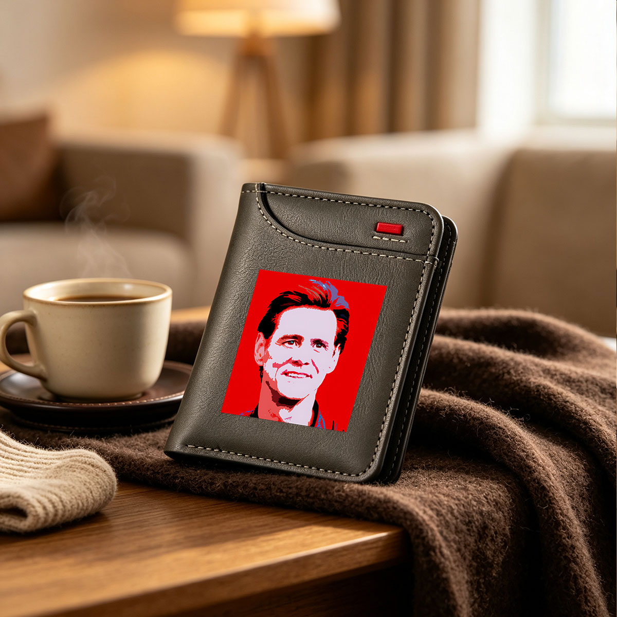 Jim Carrey Pop Art Portrait - Vertical Style Wallet