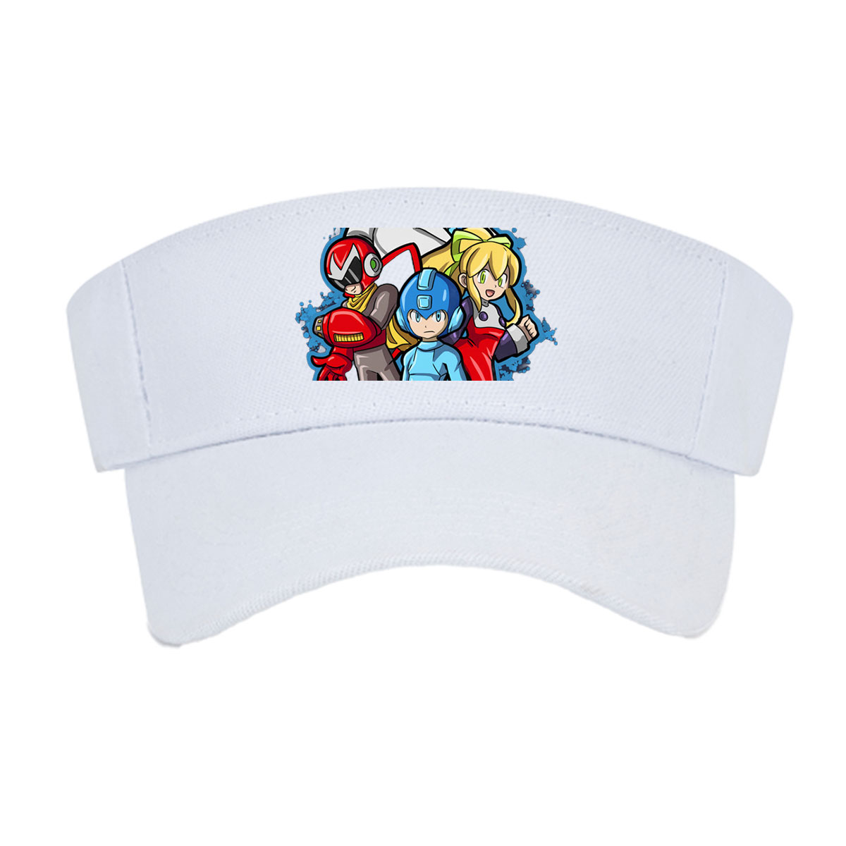 Mega Man, Roll, Dr. Light, and Bass from the Mega Man series -  Visor cap