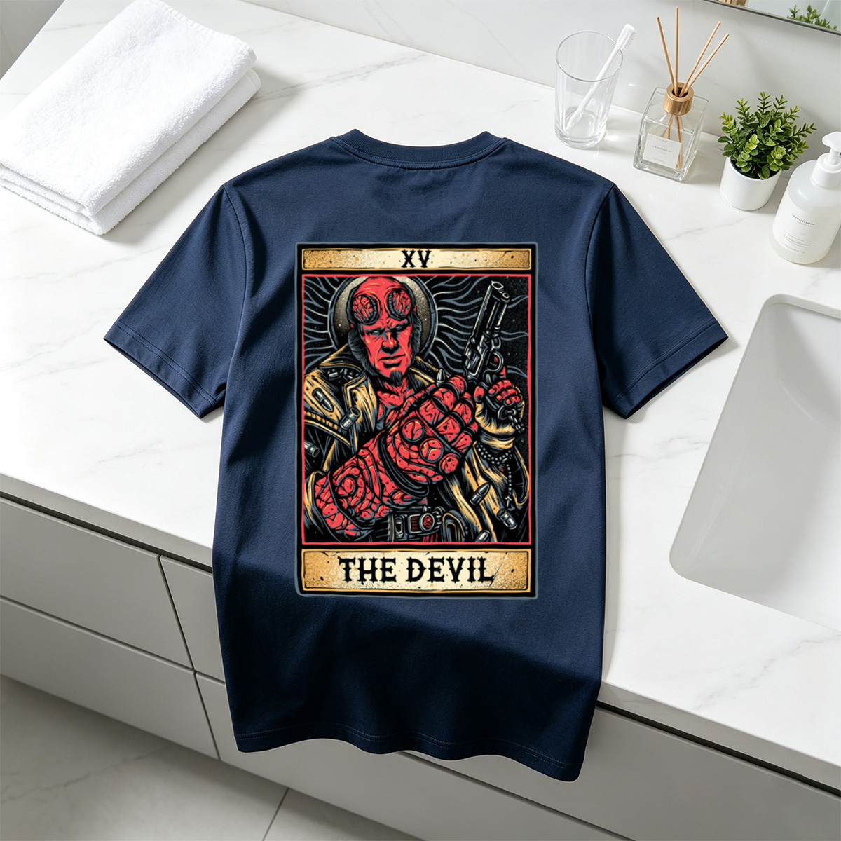 Deadpool as The Devil Tarot Card - Tee