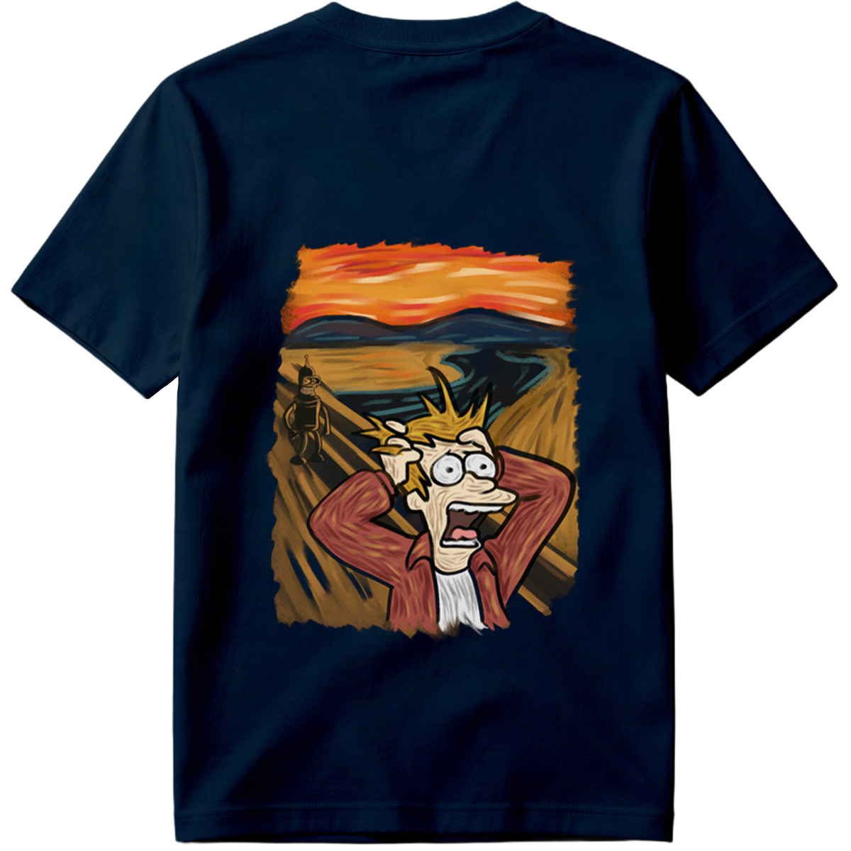 Futurama: Fry and Bender in the Desert Sunset - Tee