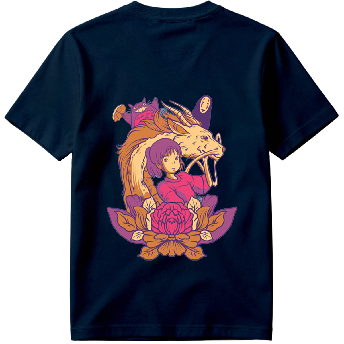 Spirited Away: Chihiro, Haku, No-Face, and Totoro - Tee