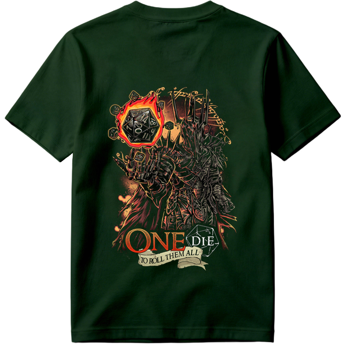 One Die to Roll Them All: D&D Inspired Fantasy Art - Tee