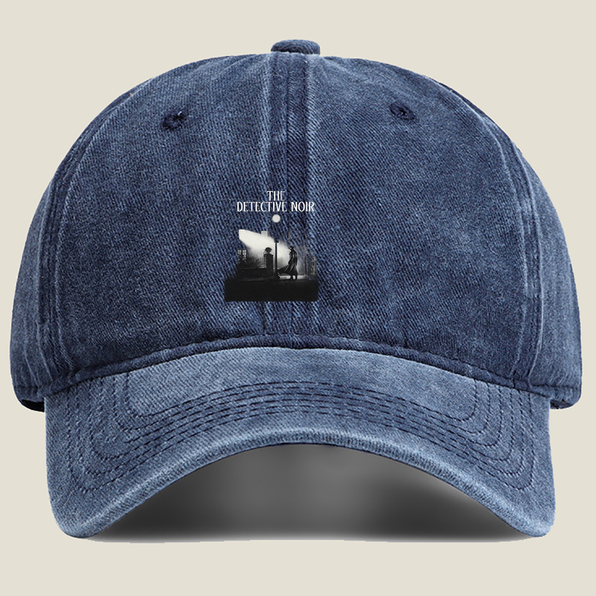 The Detective Noir - Washed Denim - Baseball Cap