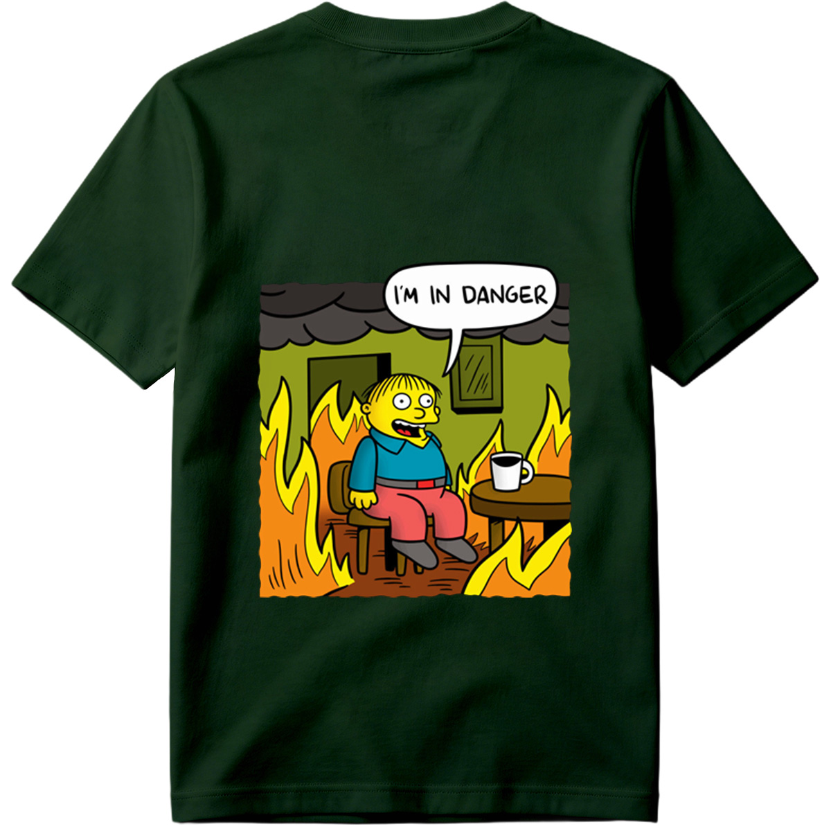 Simpsons Character in Burning Room - Tee