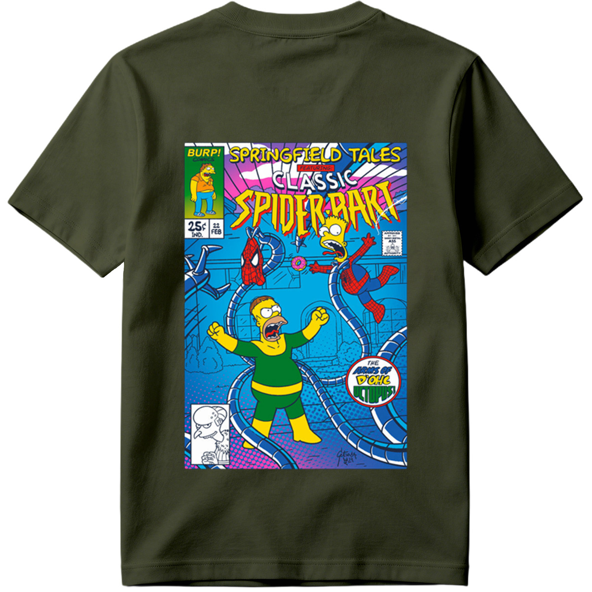 Springfield Tales Featuring Classic Spider-Bart: The Arms of D'Ohc Octopus - Tee