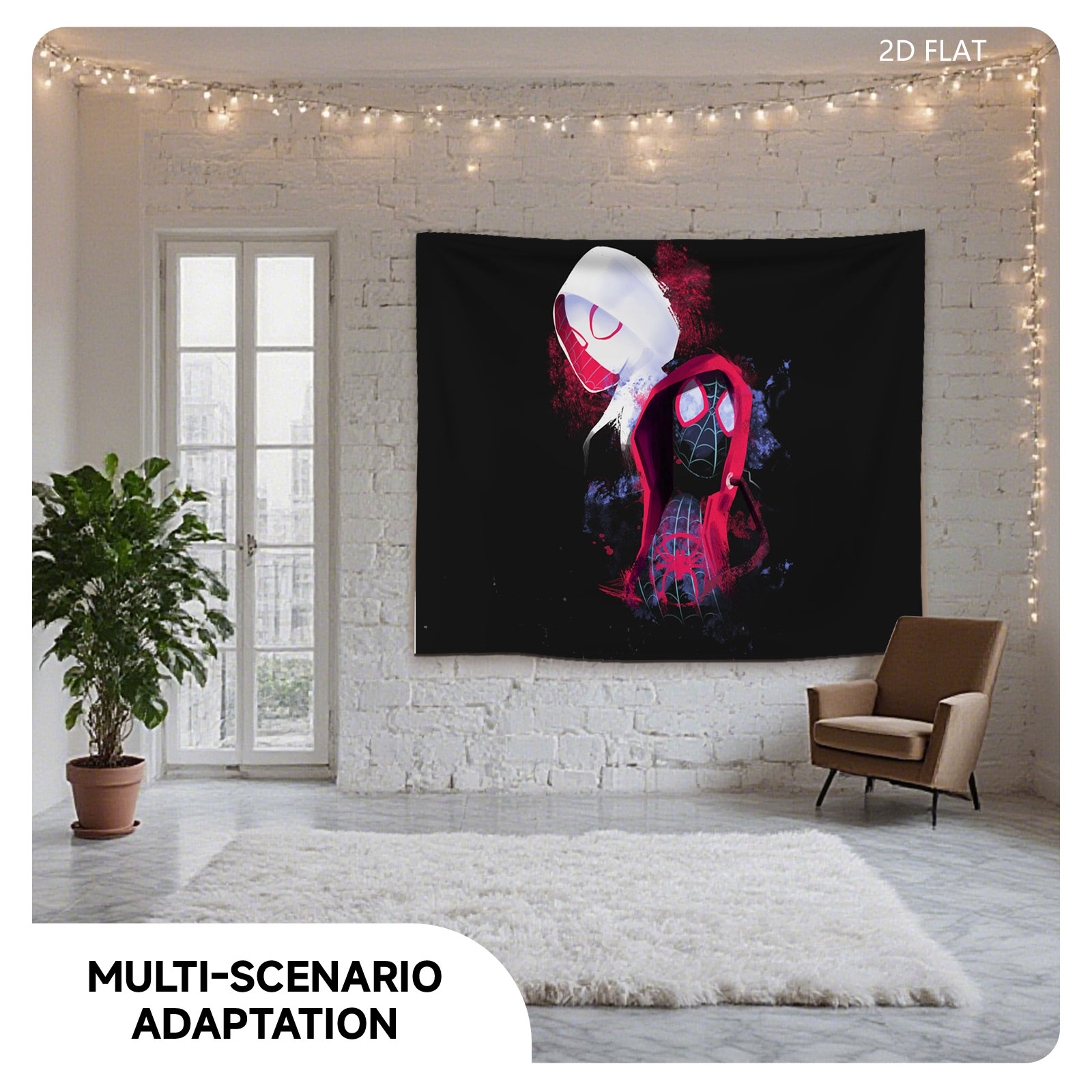 Spider-Man: Into the Spider-Verse - Miles Morales and Gwen Stacy - Tapestry