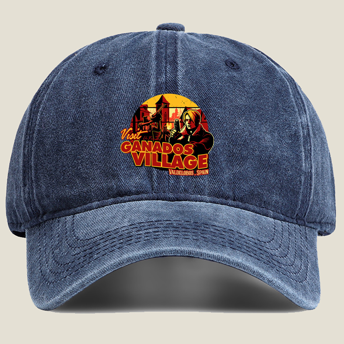 Resident Evil: Leon and Ada in Ganados Village - Washed Denim - Baseball Cap