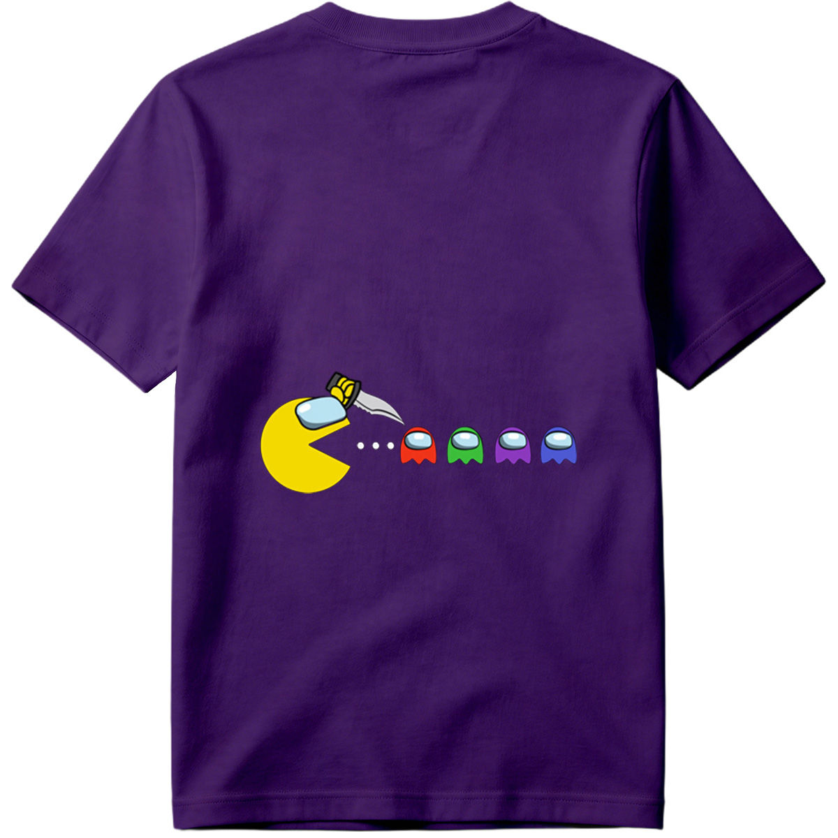 Pac-Man Meets Among Us Characters - Tee