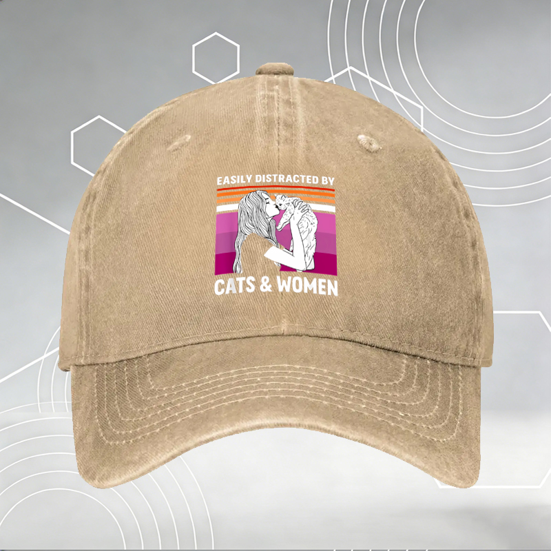 New Gothic Style Baseball Cap with Cute Cartoon Print and 