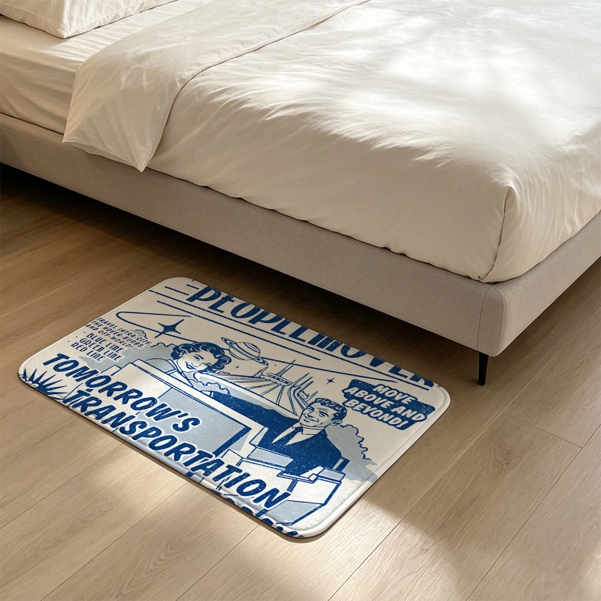 Tomorrowland Transit Authority PeopleMover: Magnetic Magic with Linear Induction Motors - Flannel floor mat