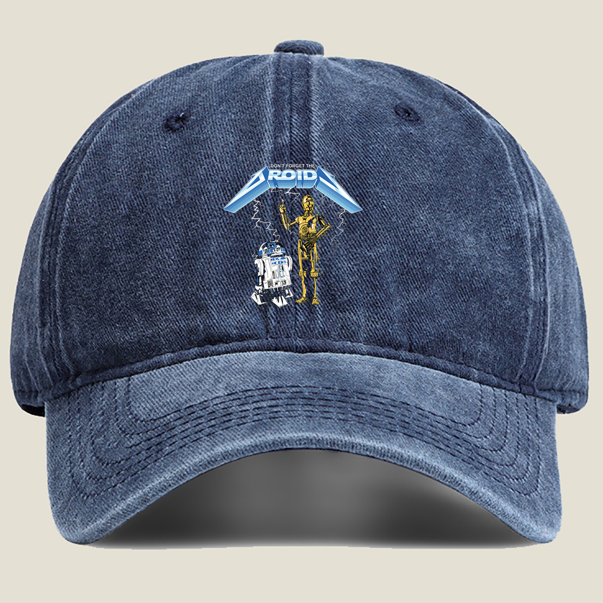 Star Wars R2-D2 and C-3PO Droid Duo - Washed Denim - Baseball Cap