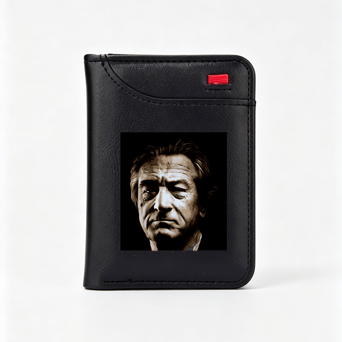 Robert De Niro in a dramatic close-up portrait - Vertical Style Wallet