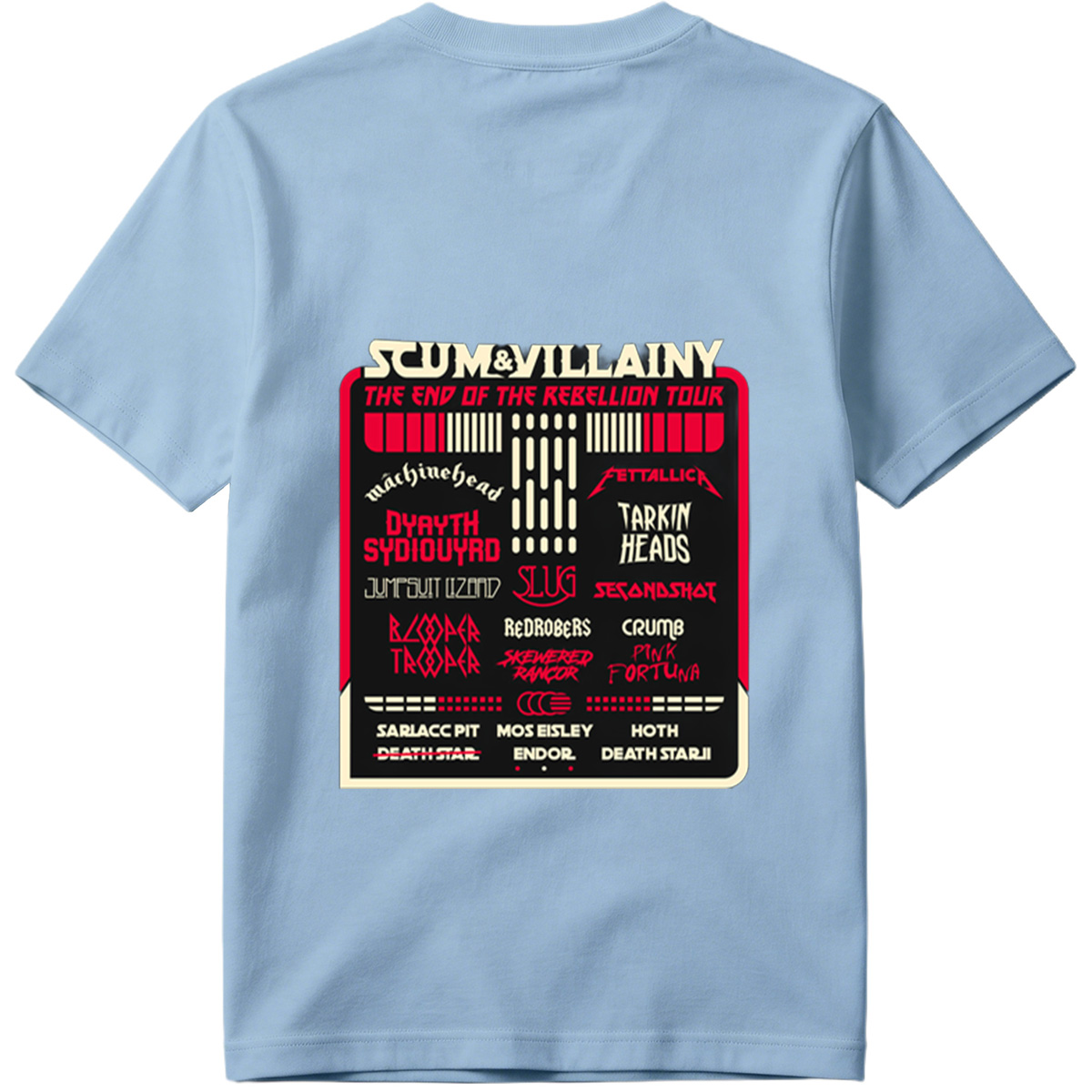 Scum & Villainy: The End of the Rebellion Tour – Star Wars Inspired Band Lineup - Tee
