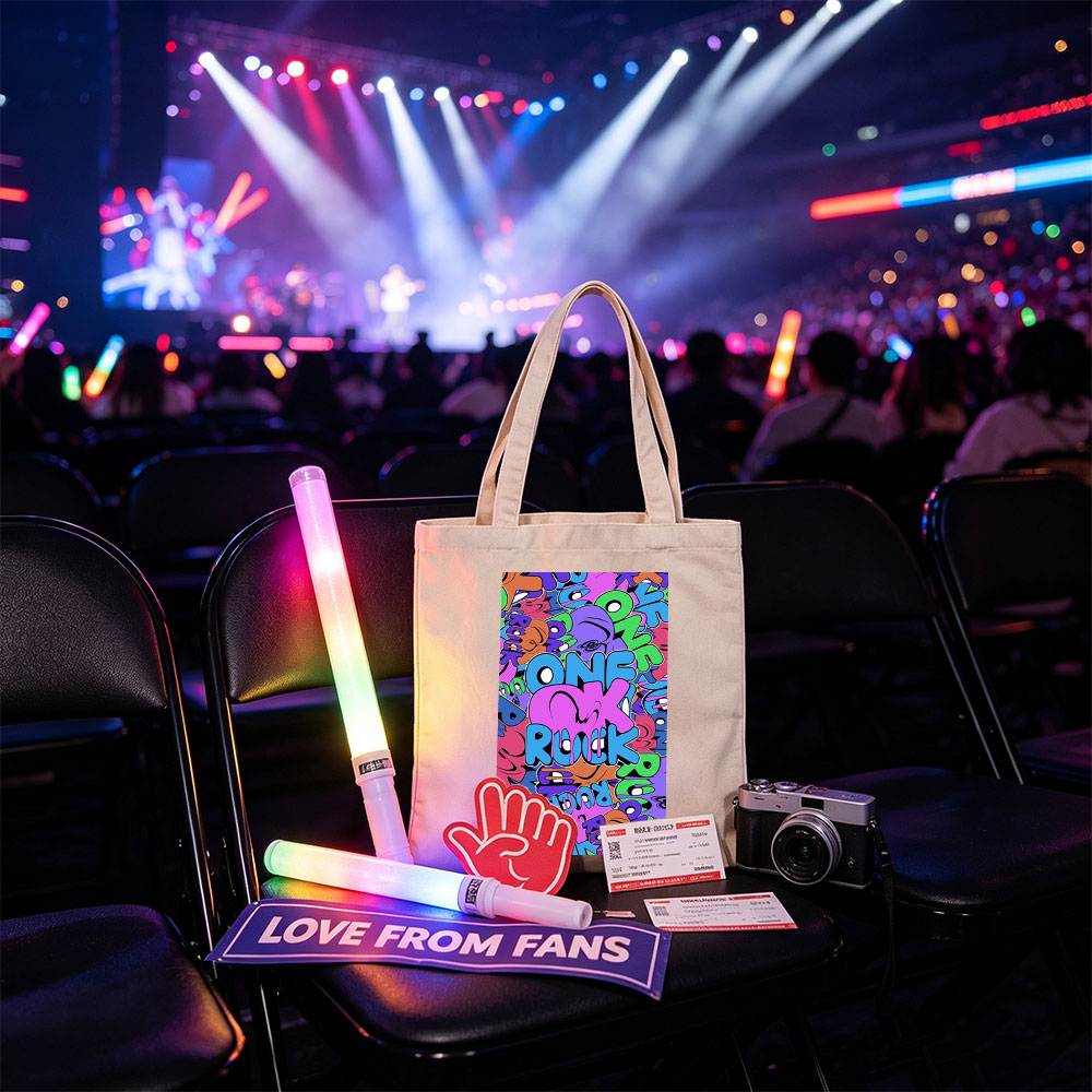 One Ok Rock Concert Graffiti Art Wallpaper - Canvas tote bags