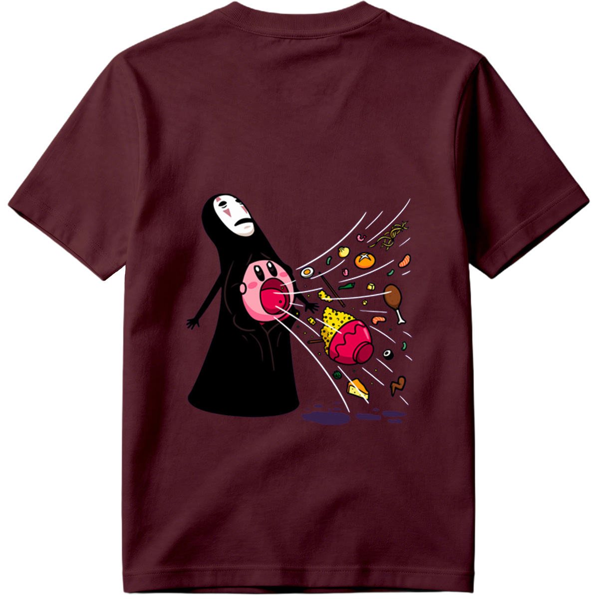 No-Face and Kirby: Food Explosion - Tee