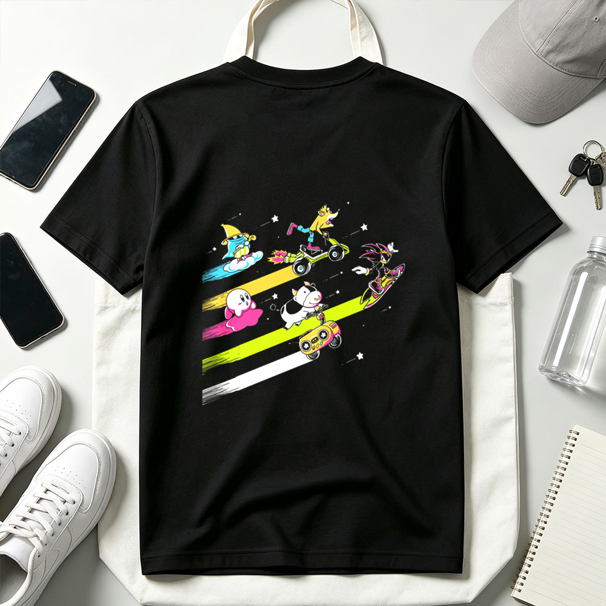 Sonic, Kirby, and Friends Racing Through Space - Tee