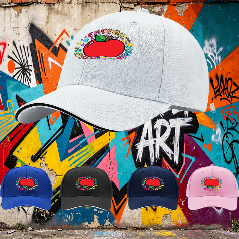 Unisex Classic Sandwich Hat with Colorful Apple and 
