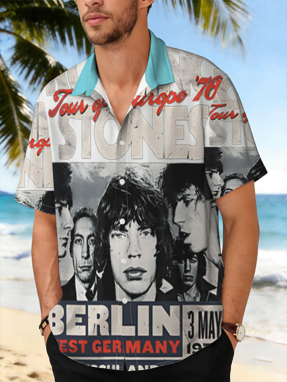 The Rolling Stones Tour of Europe '76 - Berlin, West Germany, 3 May 1976, Deutschlandhalle -  Shirt