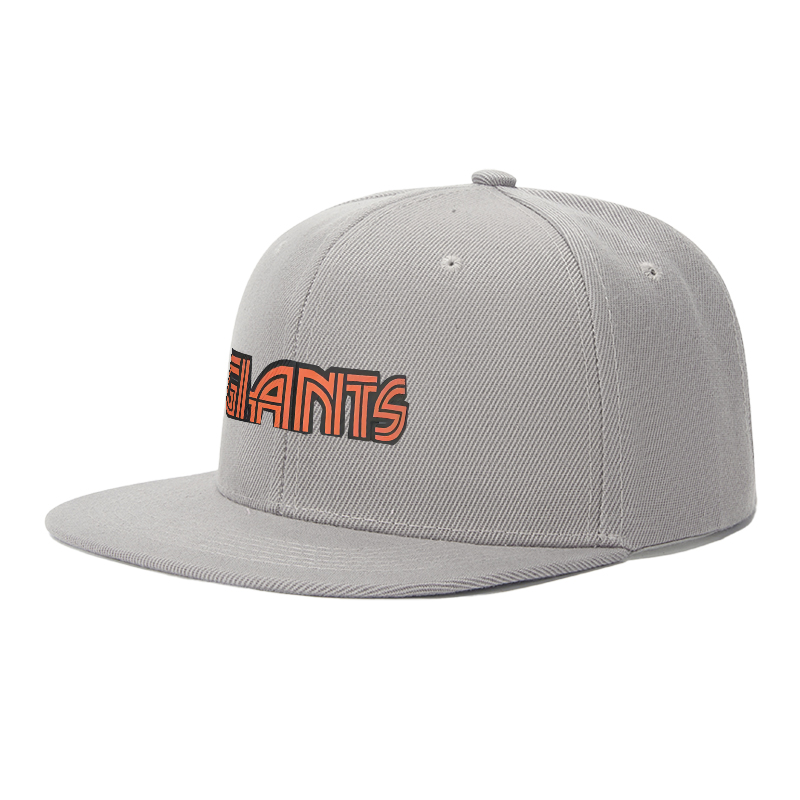 Flat Brim Baseball Cap Giants Logo Print Streetwear Underground Skate Style for Basketball Court Skate Park Urban Lifestyle Skaters Rappers Streetwear Enthusiasts