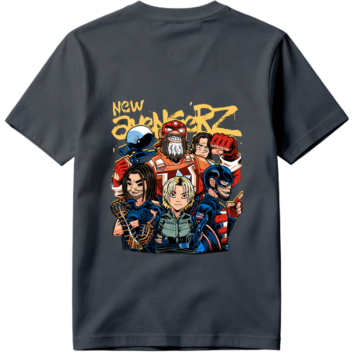 New Avengers: Captain America, Iron Man, Thor, Black Widow, Hulk, Hawkeye - Tee