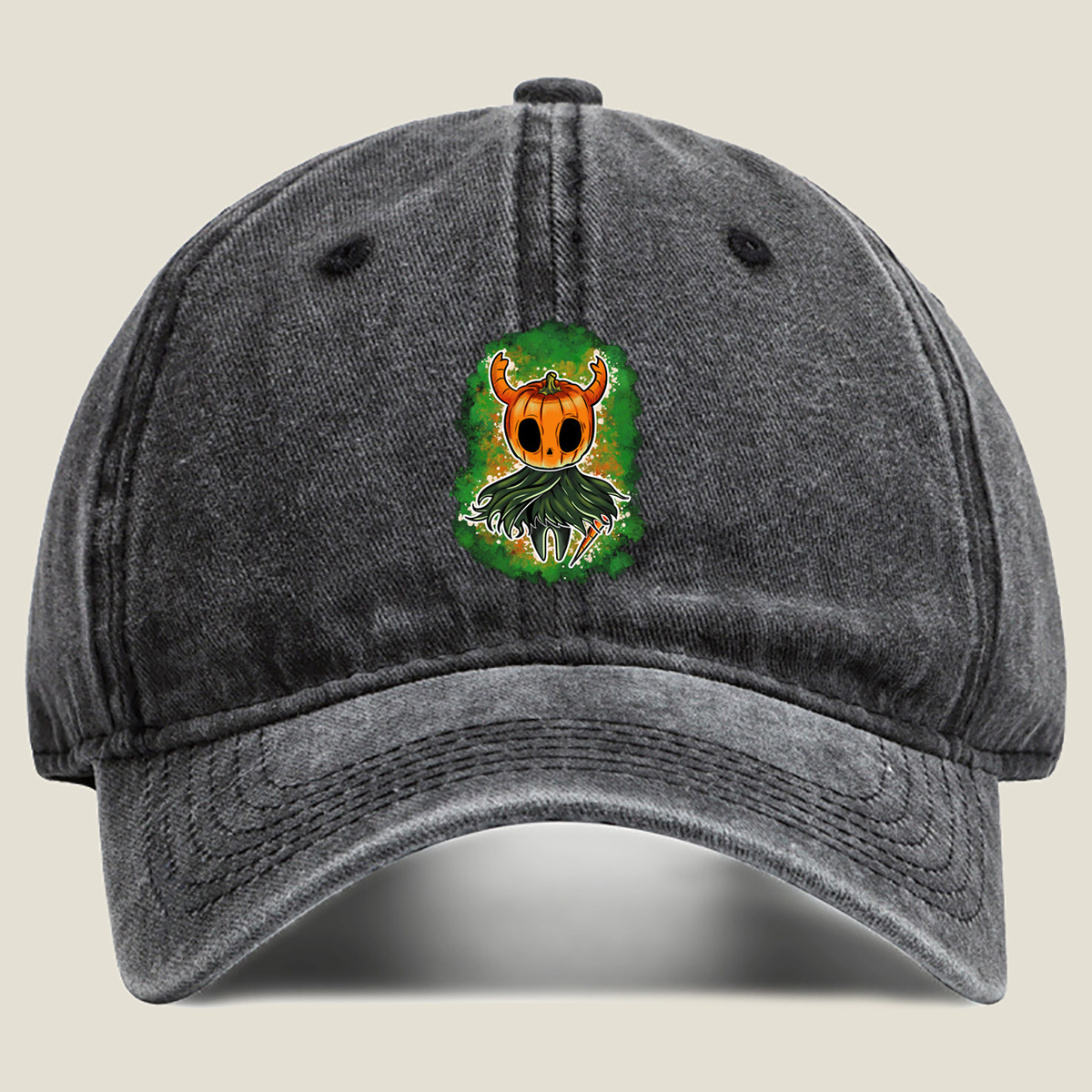 Pumpkin King from The Legend of Zelda - Washed Denim - Baseball Cap