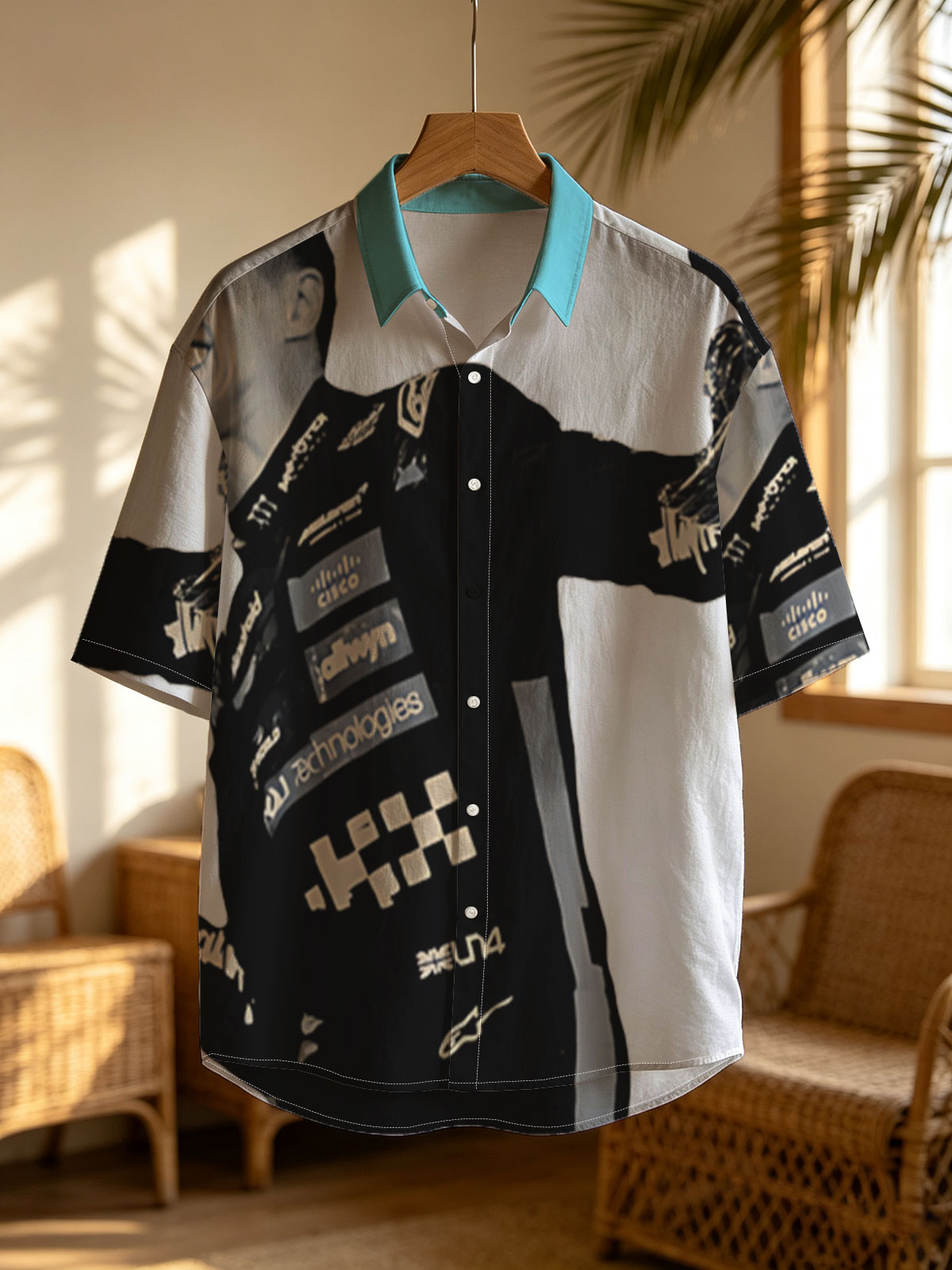 F1 Driver Celebrates Victory in Racing Suit -  Shirt