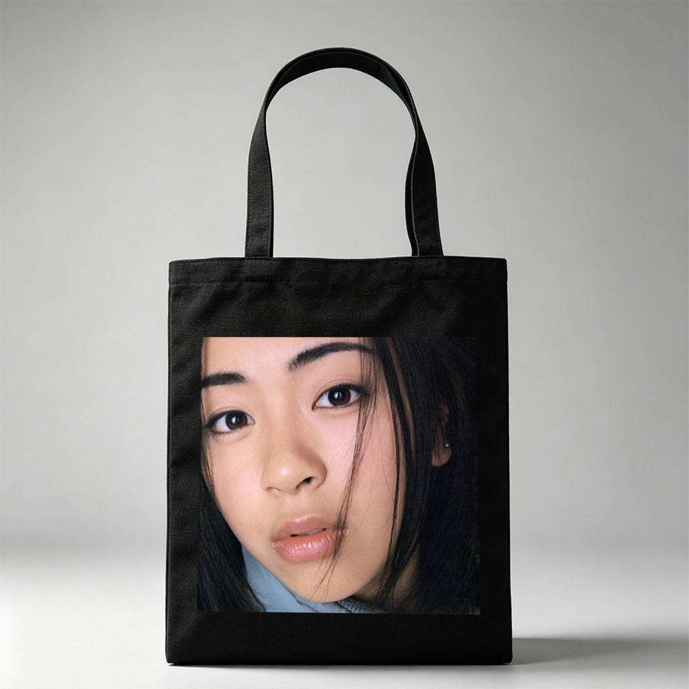 Ayumi Hamasaki Close-Up Portrait with Soft Lighting and Gentle Expression - Canvas tote bags