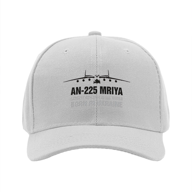 1pc New Baseball Cap AN-225 Mriya Largest Aircraft in the World Born in Ukraine Print Unisex Adjustable Hat for Outdoor Travel Aviation Enthusiasts and Adults