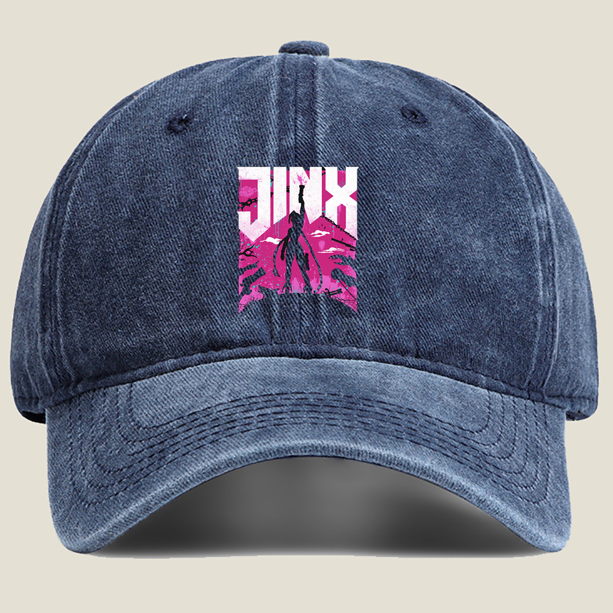 Jinx: The Rebel of Zaun - Washed Denim - Baseball Cap