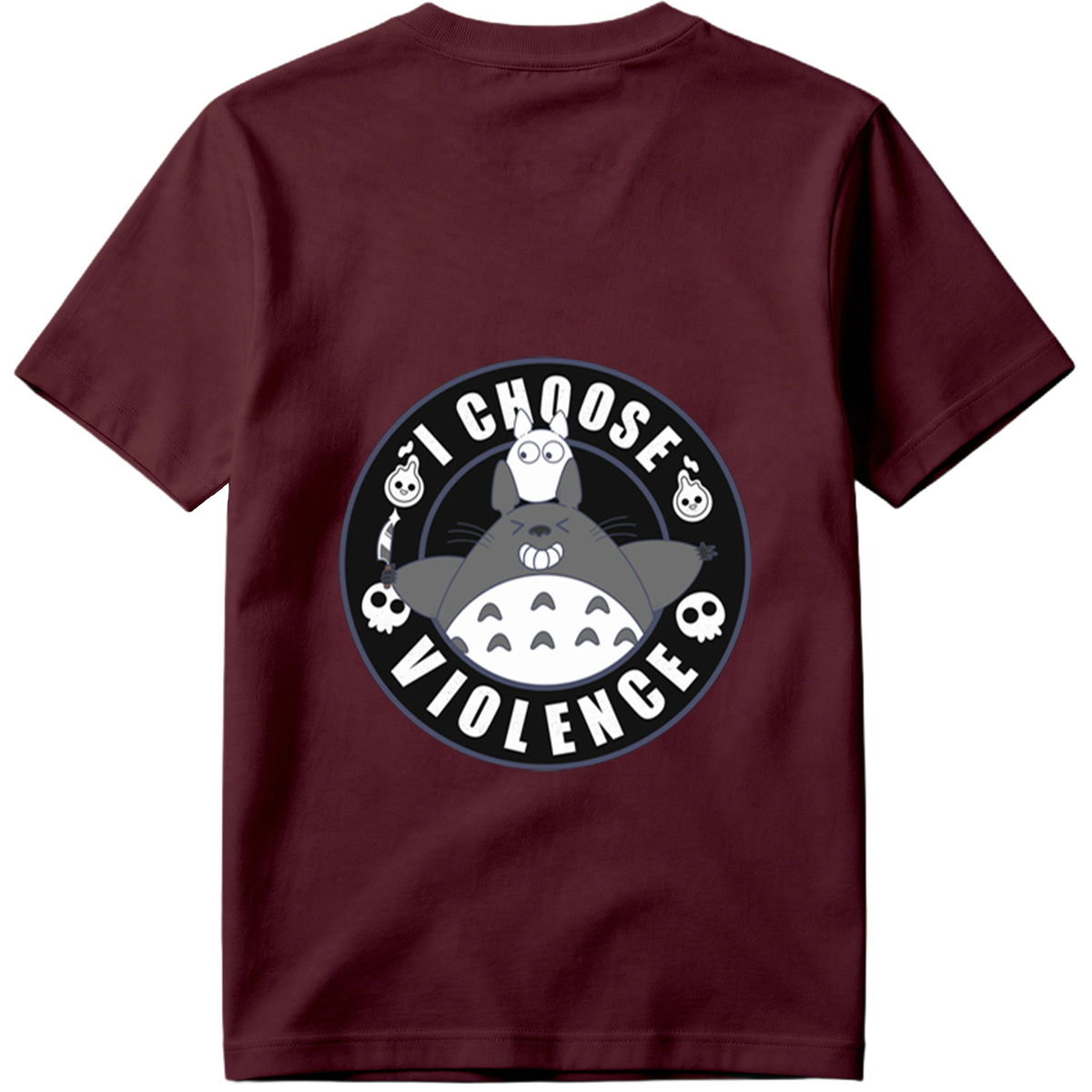 Totoro and Little Totoro - I Choose Violence - Tee