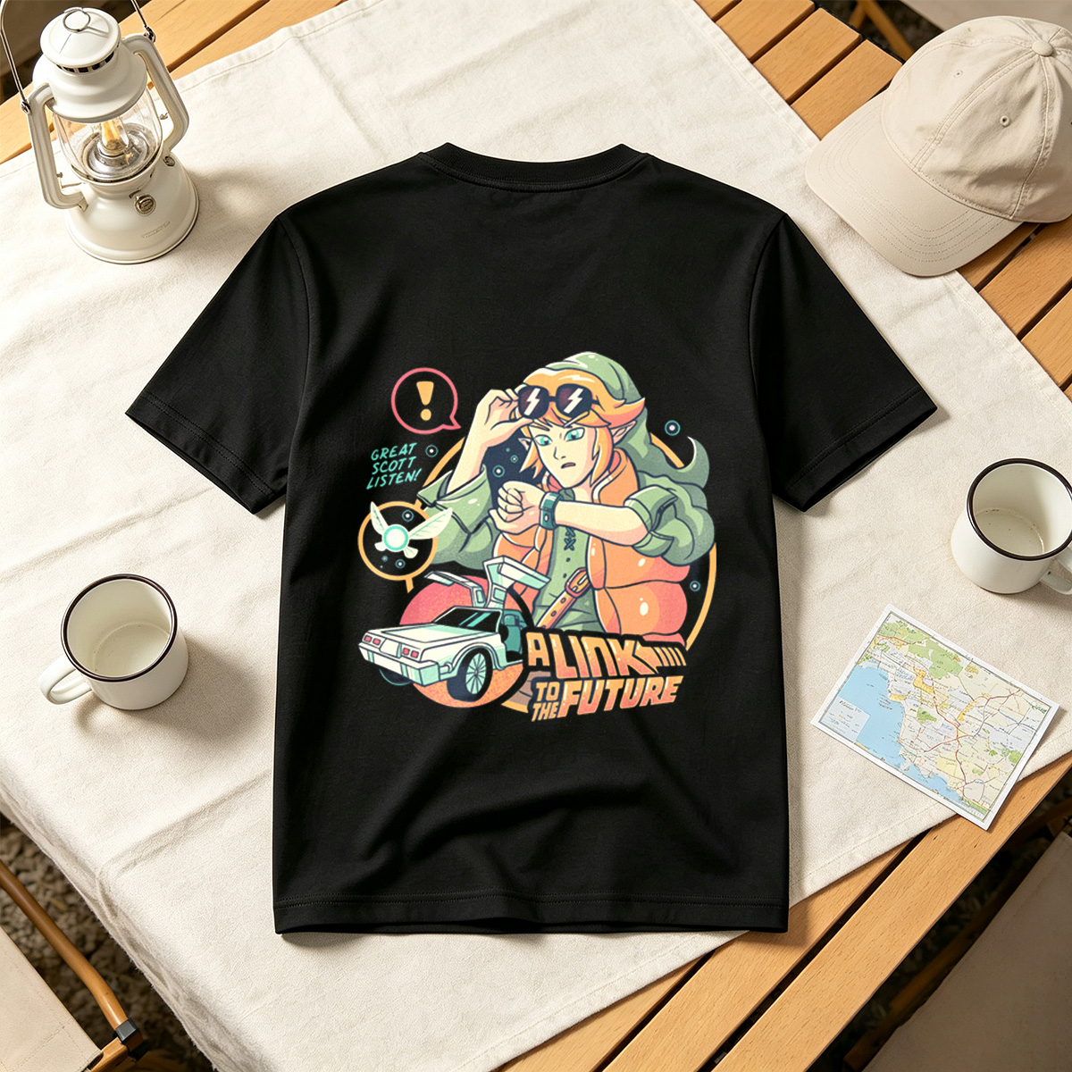 A Link to the Future: Zelda Meets Back to the Future - Tee