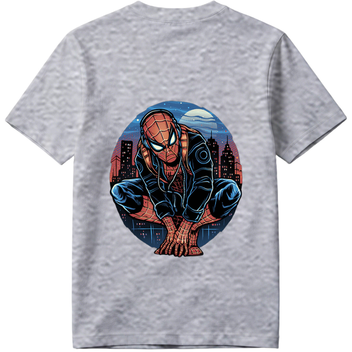 Spider-Man in Urban Night Scene - Tee
