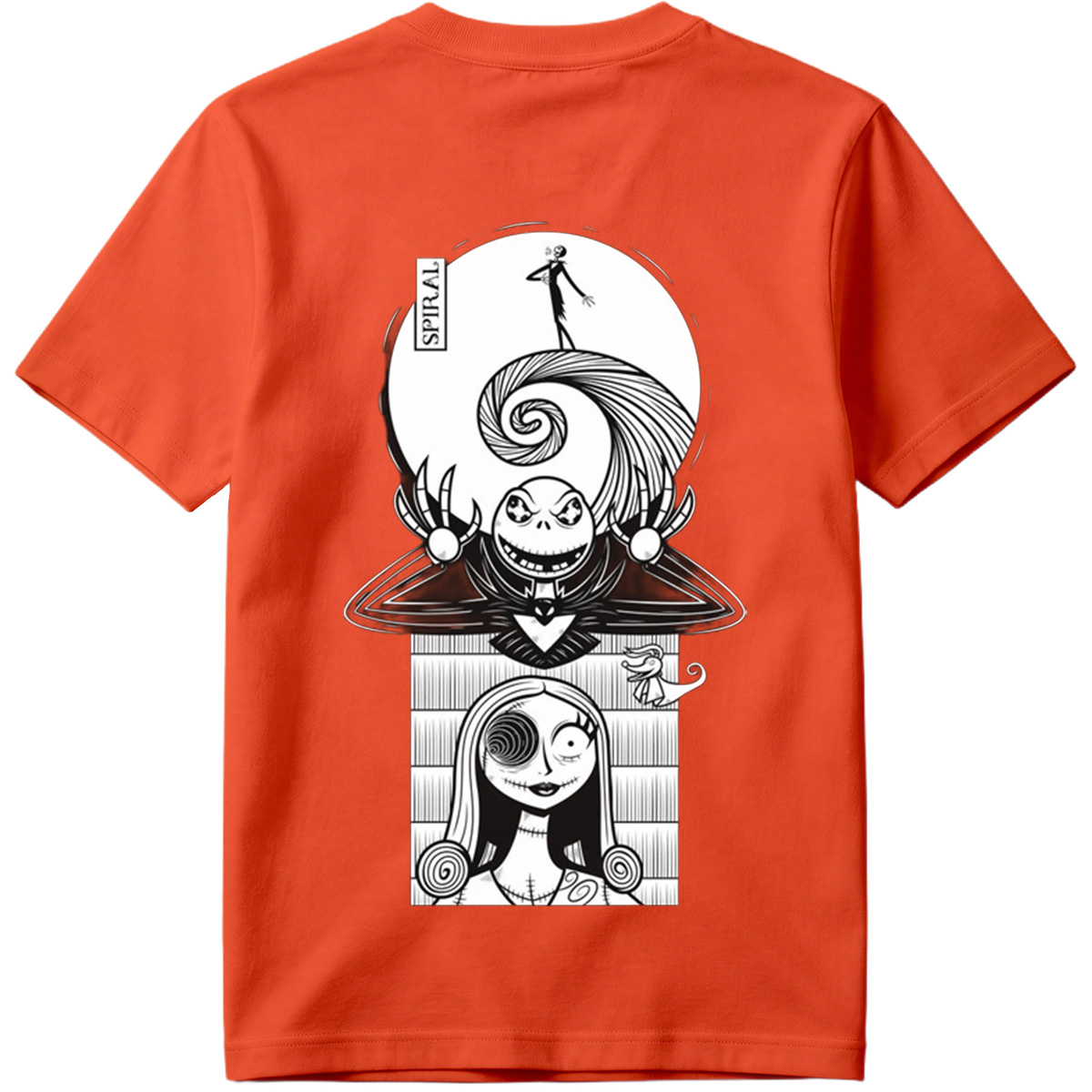 The Nightmare Before Christmas: Jack Skellington and Sally Spiral Art - Tee