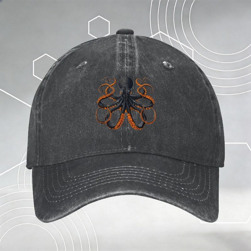 New Baseball Cap with Circuit Diagram Print 