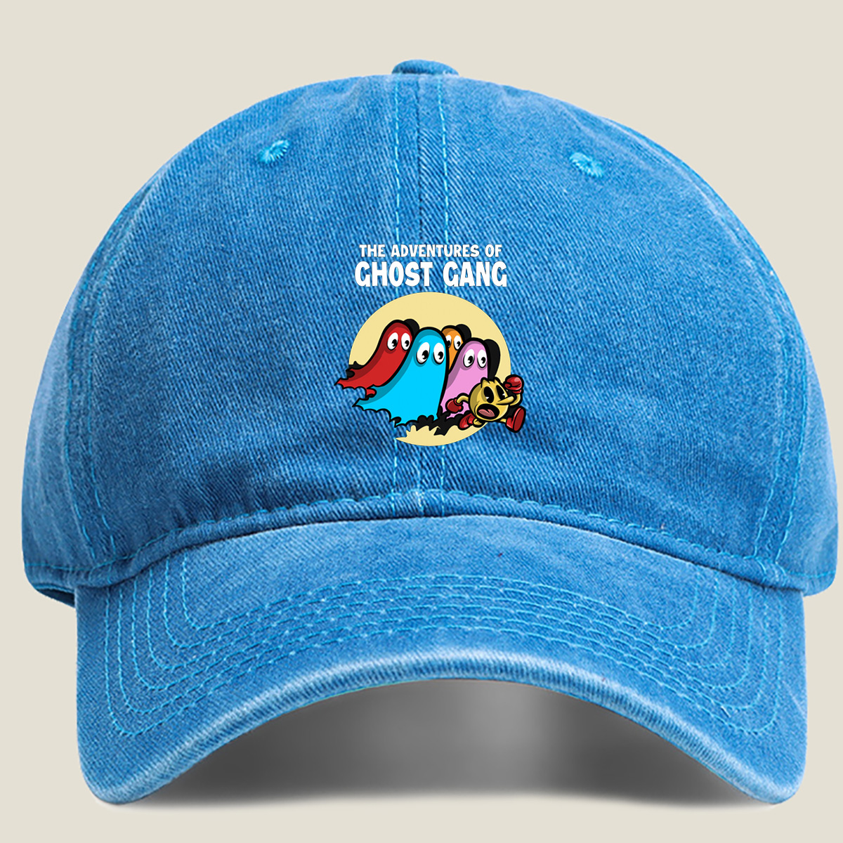 The Adventures of Ghost Gang: Pac-Man and the Ghosts - Washed Denim - Baseball Cap