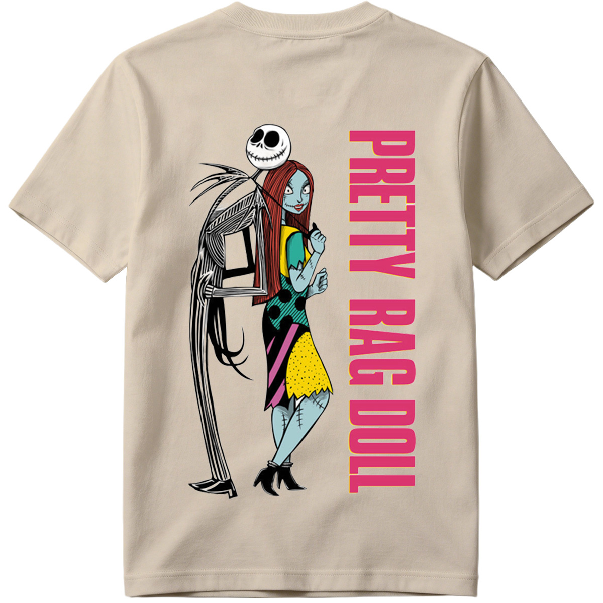 The Nightmare Before Christmas: Jack Skellington and Sally - Pretty Rag Doll - Tee