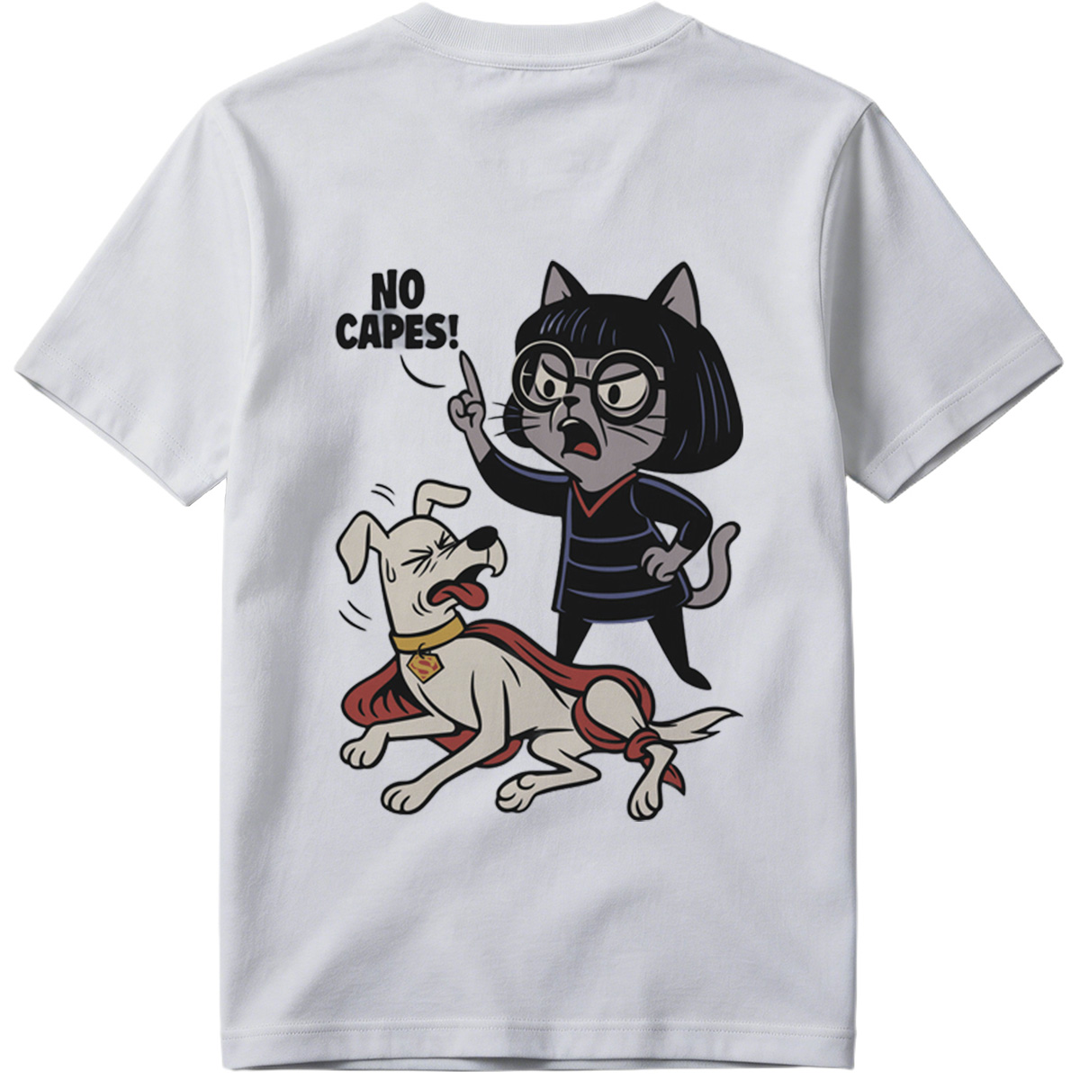 Krypto the Superdog and Streaky the Supercat: No Capes! - Tee