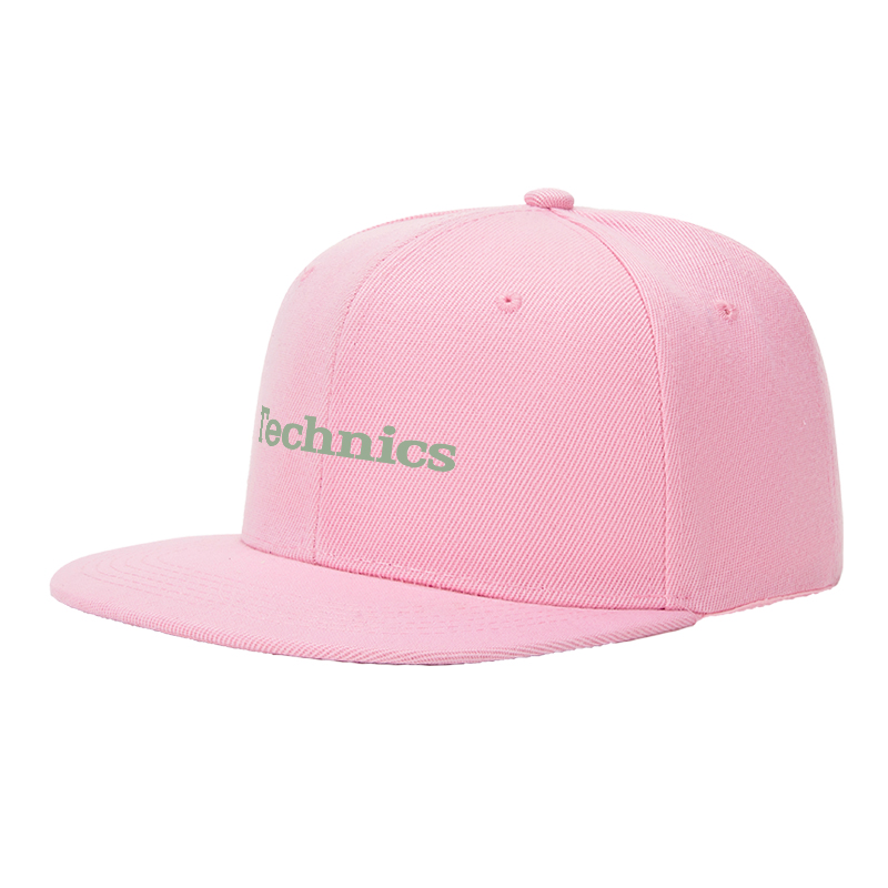 Flat Brim Baseball Cap Technics Logo Print Streetwear Underground Skate Style Basketball Court Urban Skate Park Fit for Skaters Rappers Streetwear Enthusiasts