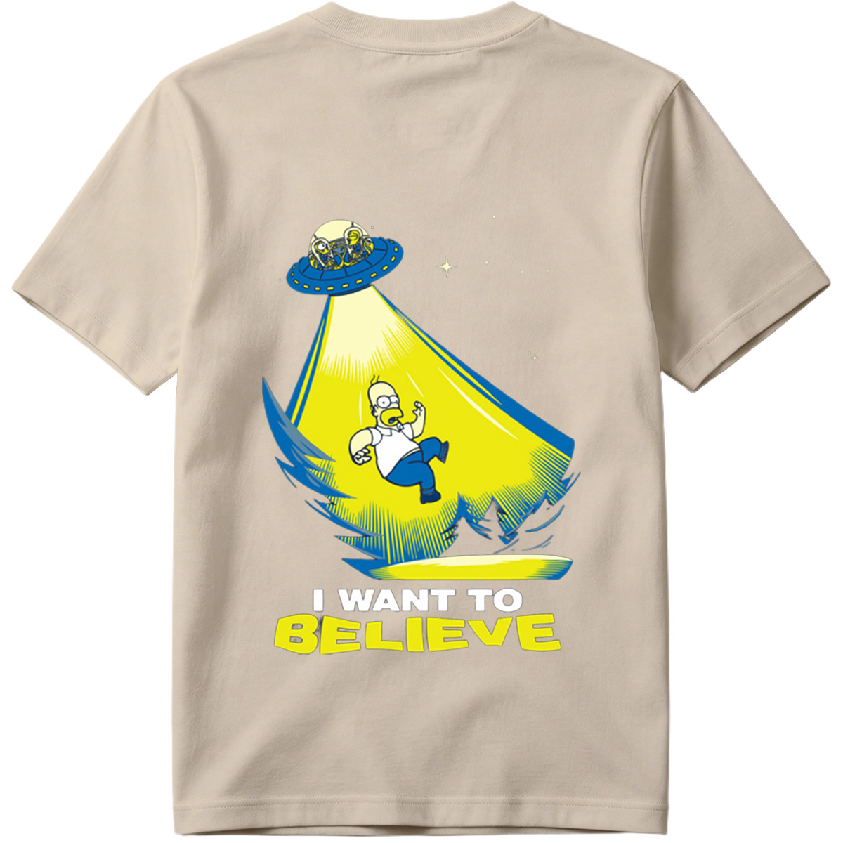The Simpsons Homer Abduction I Want to Believe - Tee