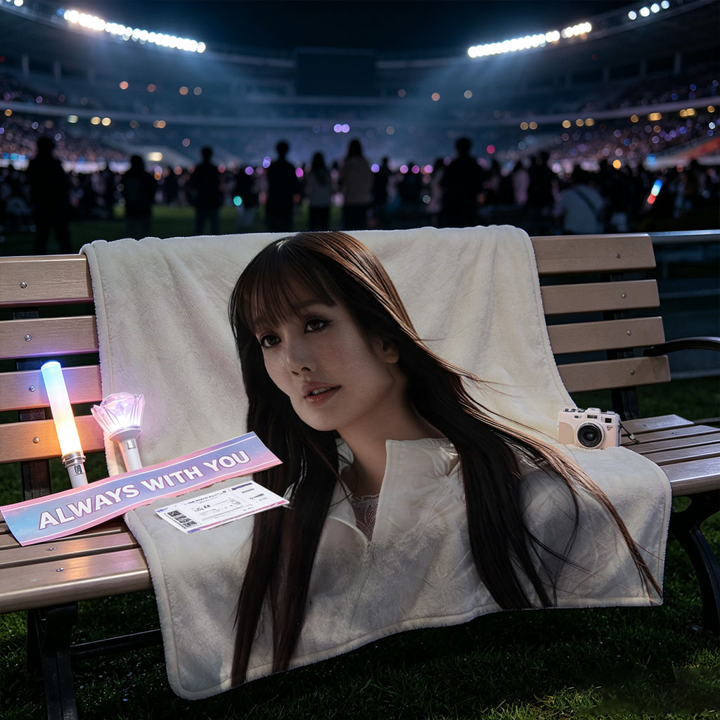 Lisa Blackpink Beach Portrait in White Outfit - Blankets